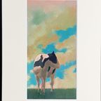 Leo Van Den Herik - Koe In De Avond - Aquarel - 2008 thumbnail 3