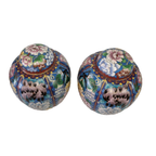 Vintage Set Cloisonné Gemberpotten thumbnail 7