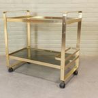 Vintage Trolley Barcart Serveerwagen, Av Handwerk thumbnail 10