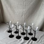 8X Martini Glas, Zwarte Voet, Luminarc thumbnail 6