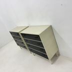 Set Of 2 Chest Of Drawers Black And White , 1970S thumbnail 15