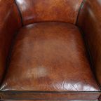 Set Van 2 Zeer Mooie Sierlijke Schapenleren Armchairs Met Een Luxe Afwerking thumbnail 5