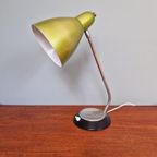 Vintage Bureaulamp In Groen En Chroom Gelakt Metaal thumbnail 14