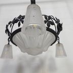 Art Deco Hanglamp Muller Freres Luneville Jaren 30 thumbnail 13