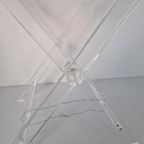 Vintage Butler Tafel Regency Perspex Acrylic Design. thumbnail 2