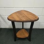 Antiek Tripod Eikenhouten Plantentafel Bijzettafel thumbnail 3