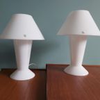 Paire De Lampes Peill & Putzler En Opaline Blanche, 1970-80 thumbnail 15