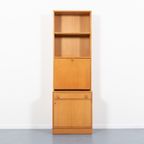 1970’s Vintage Swedish Two Piece Oak Bar Cabinet / Boekenkast thumbnail 9