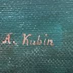 A. Kubin. "nachtelijk Zeelandschap". thumbnail 5