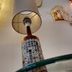 Vintage Deense Tafellamp Teak Lamp Schermerlamp Mozaïek thumbnail 27