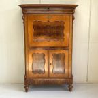 Antieke Biedermeier Secretaire Ladekast Klepkast thumbnail 3