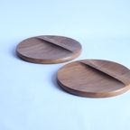 Teak Wooden Serving Platters By Richard Nissen, Denmark 1960S thumbnail 3