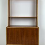 Scandinavisch Vintage Teak Fineren Boekenkast thumbnail 4