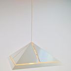 Vintage Hanglamp Dijkstra Lamp Metaal Pyramide 1970 Vierkant thumbnail 6