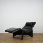 Adjustable Italian Leather Lounge Chair thumbnail 3