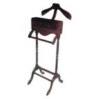 Dressboy / Valet Stand - Made In England - Two Drawers And Elegantly Shaped Wooden Frame thumbnail 3