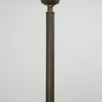 Charmante Vintage Glazen Bol Hang/ Plafondlamp Van Melkglas In Art Deco Stijl thumbnail 2