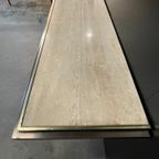 Sidetable / Wandmeubel, Travertin En Messing, Belgochrom 1970'S thumbnail 12