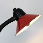 Originele Rode Bureaulamp Van Nf Elektriciteit - Model 1215 - Frankrijk 1980 thumbnail 8