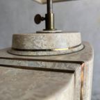 Architectural Table Lamps In Travertine And Brass Style Maison Jansen , 1970S thumbnail 3