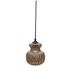 Vintage Glazen Hanglamp Met Bloemen thumbnail 2