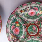 Vintage Chinese Borden In Uitstekende Staat.handgeschilderd. thumbnail 5