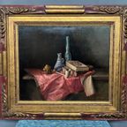Jef Diels. Stilleven Met Boeken En Rookpijpen. thumbnail 5