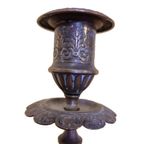 Bronzen Kandelaren Art Nouveau, Eind 19E Eeuw thumbnail 7