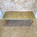 Salontafel In Groen Met Goud Patronen thumbnail 5