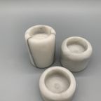 Set Vintage Marmer Theelichthouders 3 Stuks thumbnail 3