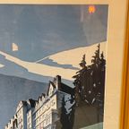 Combloux Mont Blanc, Vintage Ingelijste Poster/Prent thumbnail 2