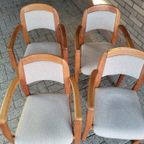Eetkamerstoelen Dyrlund - Teakhout - Armleuningen Set Van 4 thumbnail 8