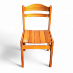 4 X Pine Dining Chair 1970s thumbnail 5