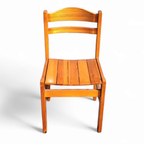 4 X Pine Dining Chair 1970S thumbnail 5