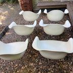 1 Tot 5 Originele Witte Vitra Eames Dar Stoelen thumbnail 7