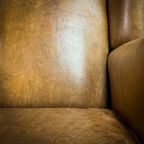 Vintage Schaapsleren Wingback Fauteuil thumbnail 12