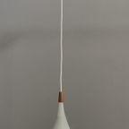 Holmegaard Grey Glass Hanging Lamp 1960S. thumbnail 3