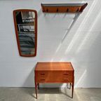 Midcentury Modern Design Ladekast - Teak, 2 Lades Op Pootjes thumbnail 2