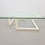 Modern Lourens Fisher Minnimalist Duo Salontafel Glas Wit thumbnail 7