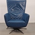 Vintage Label Fauteuil Gerard Van Den Berg Leer Lounge Chair thumbnail 2