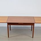 Vintage Teak Eettafel Deens Design Uitschuifbaar ‘60 Hout thumbnail 2