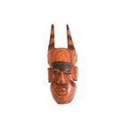 Klein Afrikaans Masker "Occult Houten Masker Duivel", Senegal '50 thumbnail 2