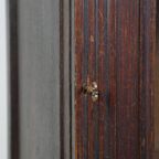 Prachtige Antieke Presenteer Kast/ Katheder/ Vitrine Kast Gemaakt Van Eikenhout Met Glazen Deur thumbnail 10