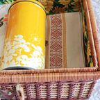Vintage Unieke Gerestylde Picknickmand, Zomers En Sfeervol thumbnail 5