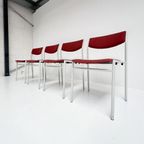 Set Van 4 Stapelbare Stoelen Van Gijs van der Sluis, 1970's thumbnail 4