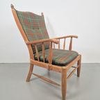 Vintage Scandinavische Beuk Fauteuil Mid Century ‘60 Japandi thumbnail 2