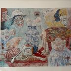 James Ensor Reproductie #1384. Still Life With Masks. Print In Mooie Lijst thumbnail 5