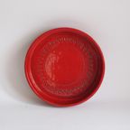 Red Centrepiece Bowl Or Fruit Bowl By Aldo Londi For Bitossi thumbnail 7