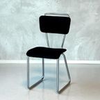 Gispen 114 Ptt Eetkamerstoelen Vintage Zwart Beige Prijs P/S thumbnail 6