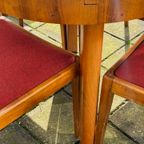 Vintage Carl Malmsten Mixed Wood Table And 4 Chairs thumbnail 13